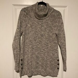 Gray Turtleneck Sweater